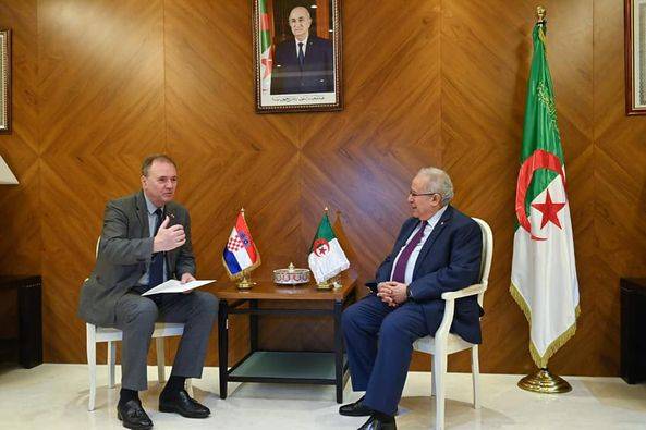 Mr. Lamamra receives the Secretary of State for Political Affairs at the Croatian Ministry of Foreign Affairs